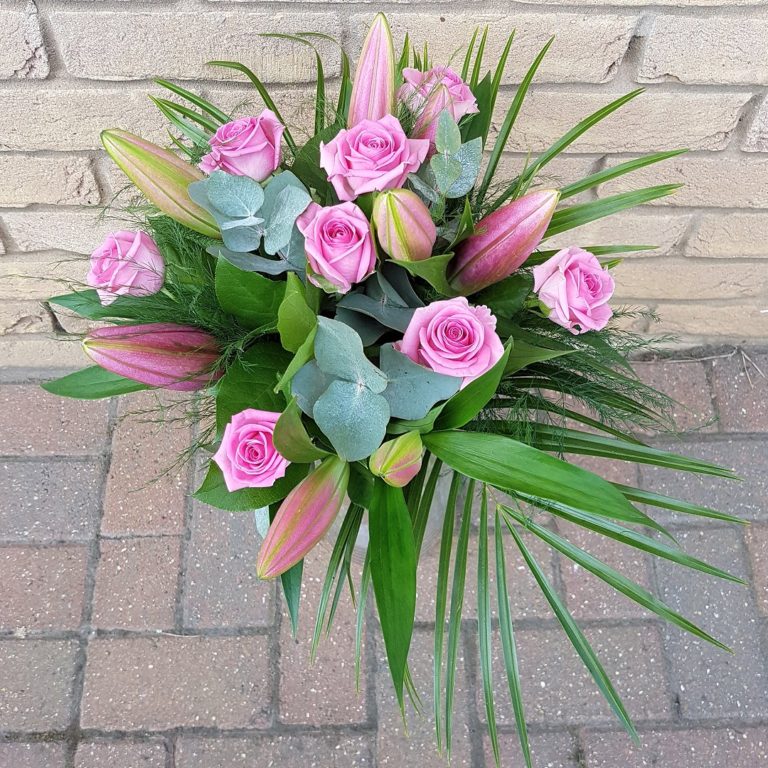 Rose & Lily Arrangement Gift Bag Luxury - Next Day